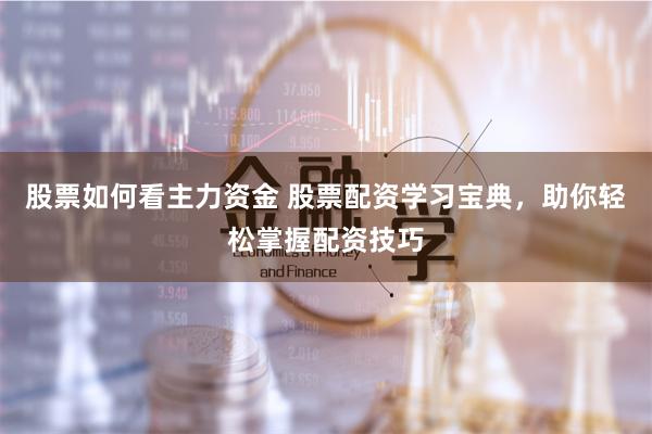 股票如何看主力资金 股票配资学习宝典，助你轻松掌握配资技巧